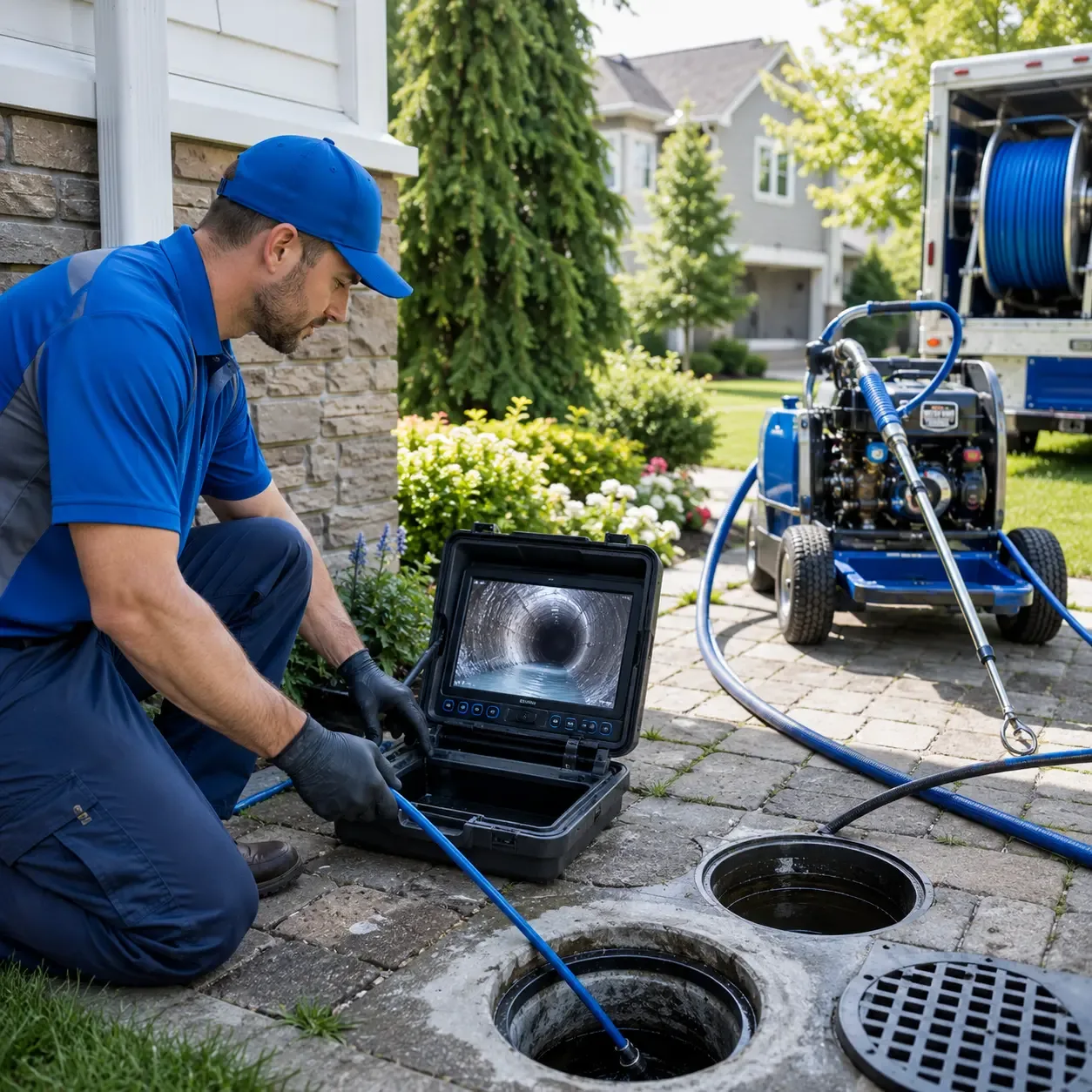 Outdoor drain cleaning professionals serving Kingsford, MI