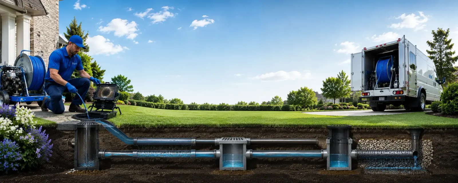 Outdoor drain cleaning information for Kingsford, MI